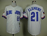 Toronto Blue Jays #21 Clemens Hall Of Fame Patch 1997 Mitchell And Ness Throwback White Stitched MLB Jersey Sanguo,baseball caps,new era cap wholesale,wholesale hats